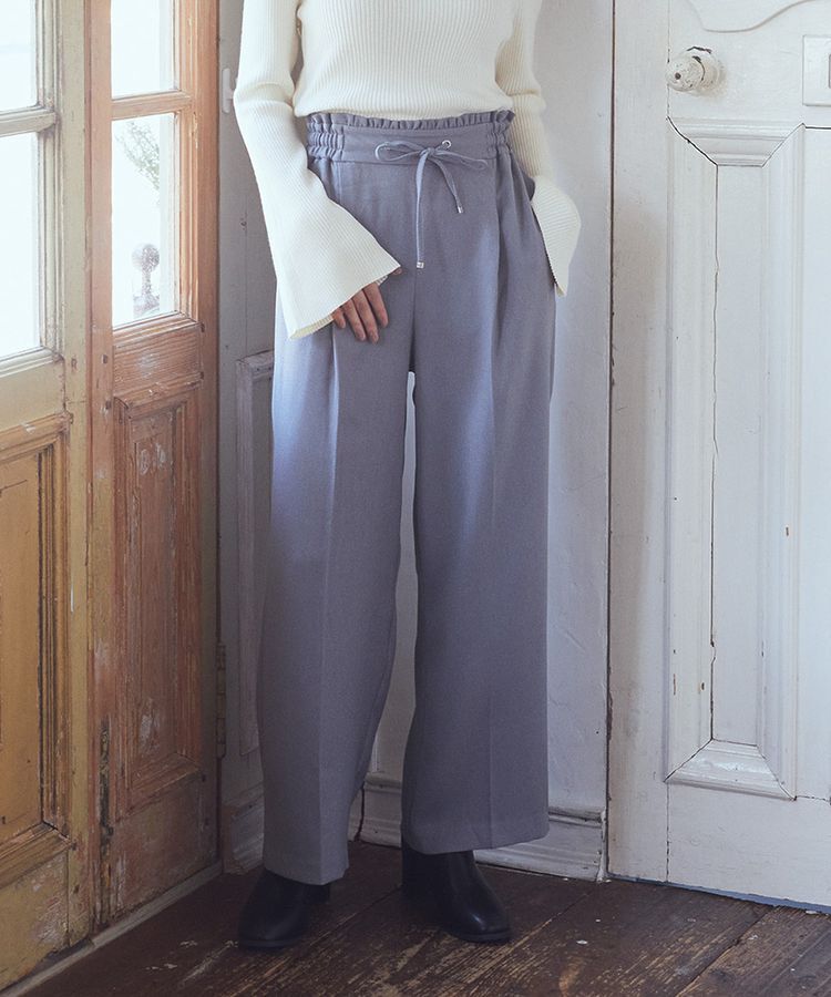 earth music&ecology「ウールライクリラックスパンツ」|その他|Gray