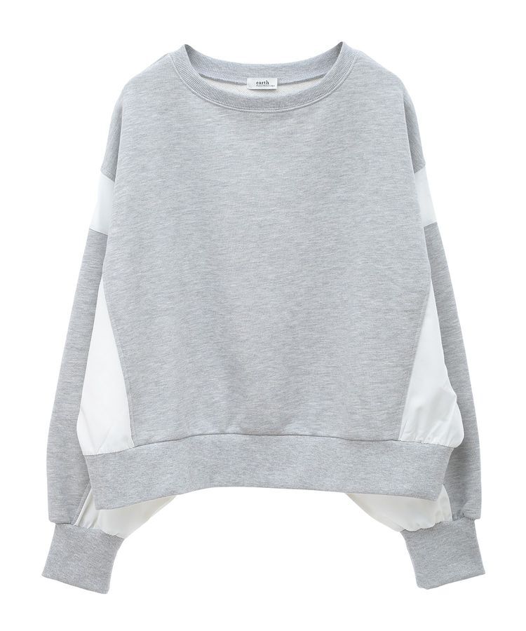 earth music&ecology「異素材ドッキングスウェット」|スウェット・ジャージ|