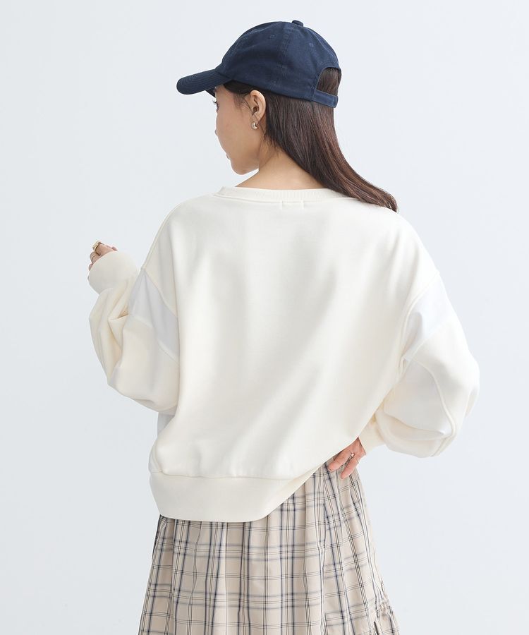 earth music&ecology「異素材ドッキングスウェット」|スウェット・ジャージ|