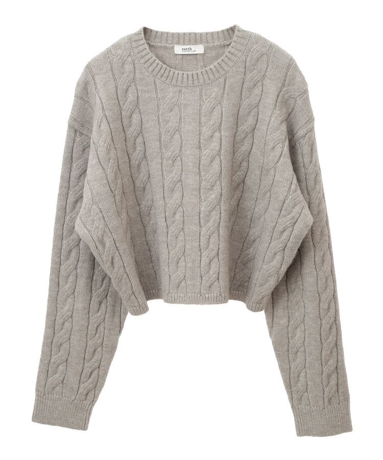 earth music&ecology「ケーブルニットプルオーバー」|ニット・セーター|