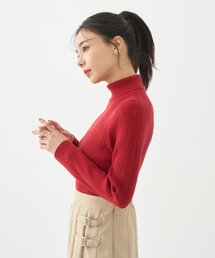 earth music&ecology「やわらかタッチタートルネックニットプルオーバー」|ニット・セーター|