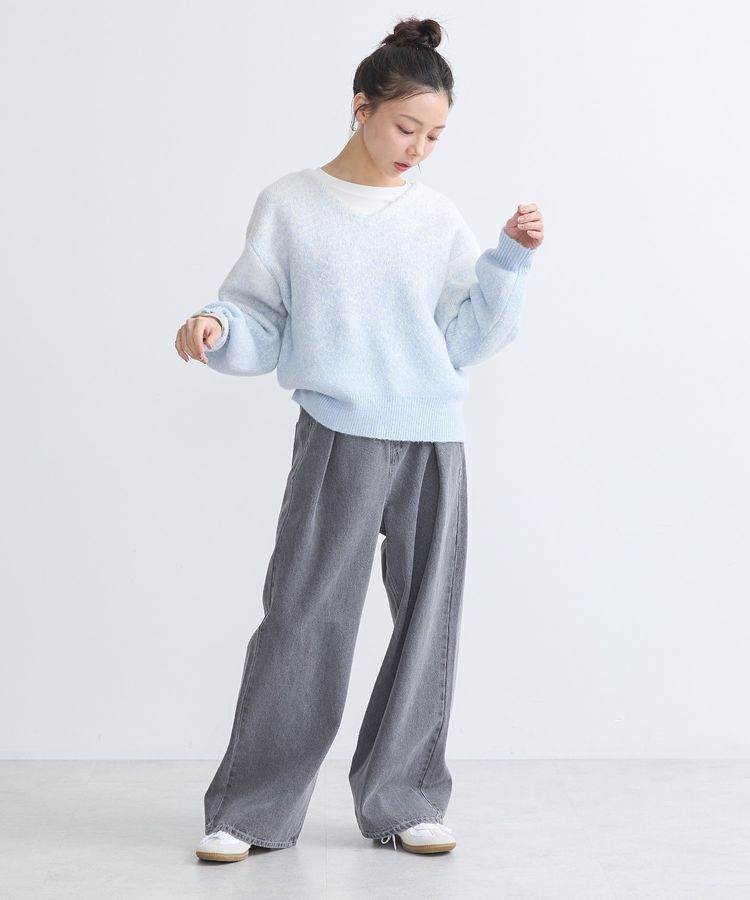 earth music&ecology「ラメグラデーションニットプルオーバー」|ニット・セーター|