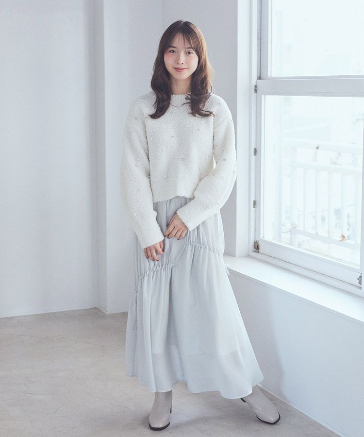 earth music&ecology「ブークレービジュープルオーバー」|ニット・セーター|