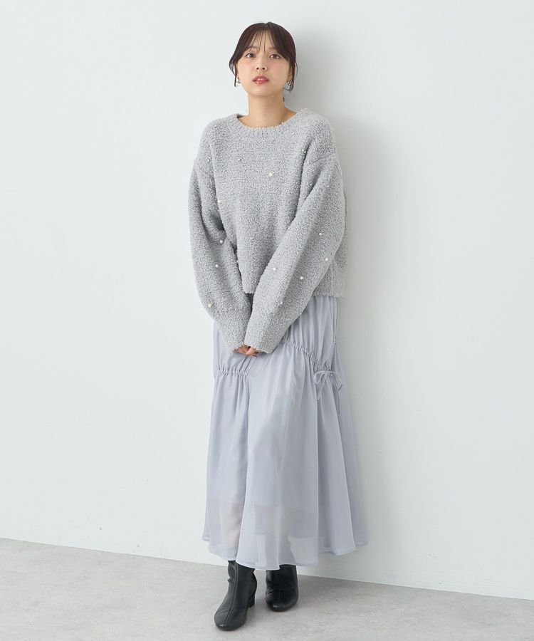 earth music&ecology「ブークレービジュープルオーバー」|ニット・セーター|