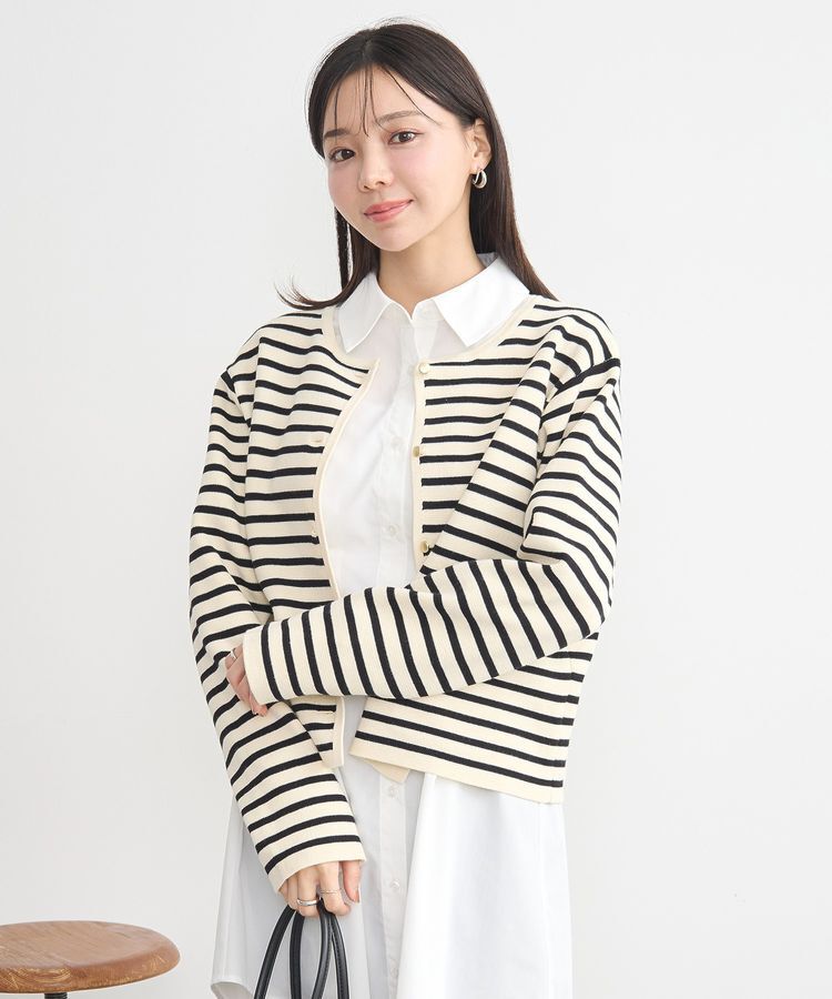 earth music&ecology「スポンディッシュポケット付きカーディガン」|カーディガン|