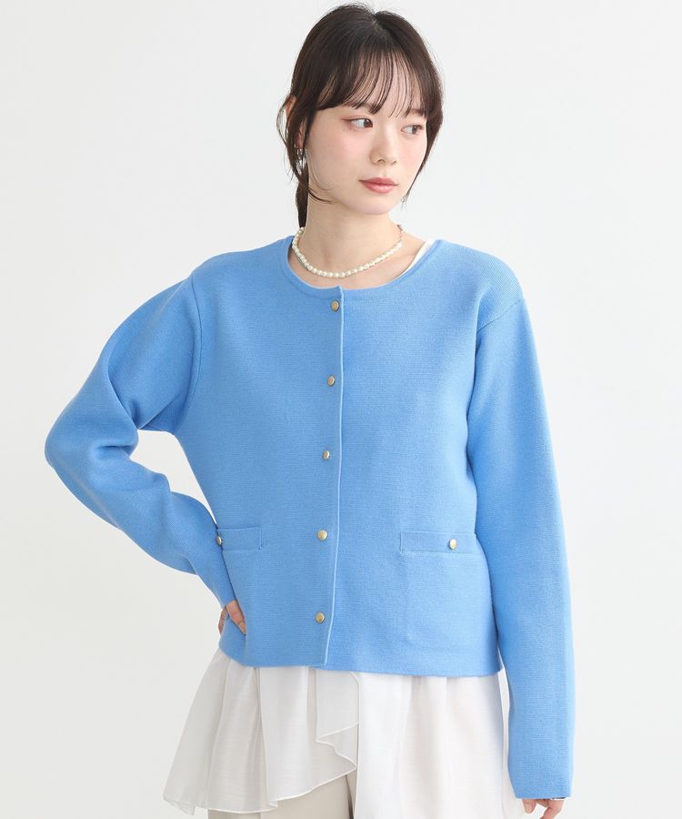 earth music&ecology「スポンディッシュポケット付きカーディガン」|カーディガン|