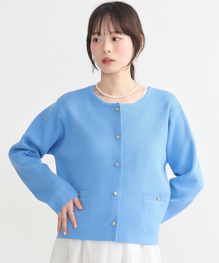 earth music&ecology「スポンディッシュポケット付きカーディガン」|カーディガン|