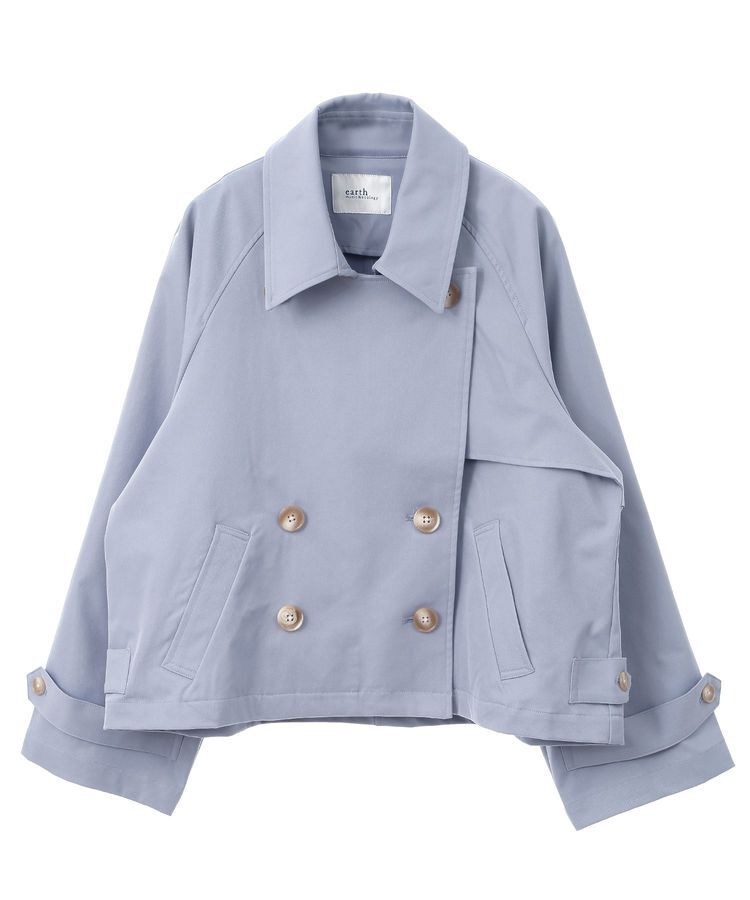 earth music&ecology「ショートトレンチコート」|トレンチコート|
