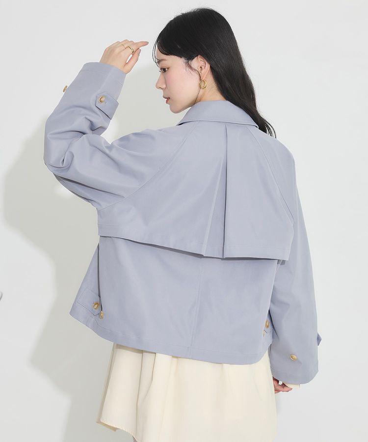 earth music&ecology「ショートトレンチコート」|トレンチコート|