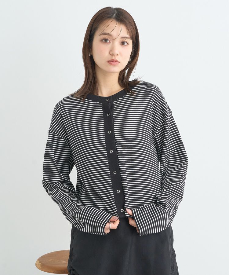 earth music&ecology「SET2点リブアンサンブル」|カーディガン|
