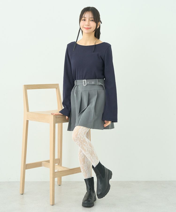 earth music&ecology「2WAYネックリブプルオーバー」|Tシャツ・カットソー|