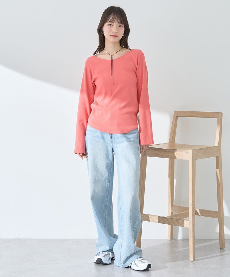 earth music&ecology「2WAYネックリブプルオーバー」|Tシャツ・カットソー|