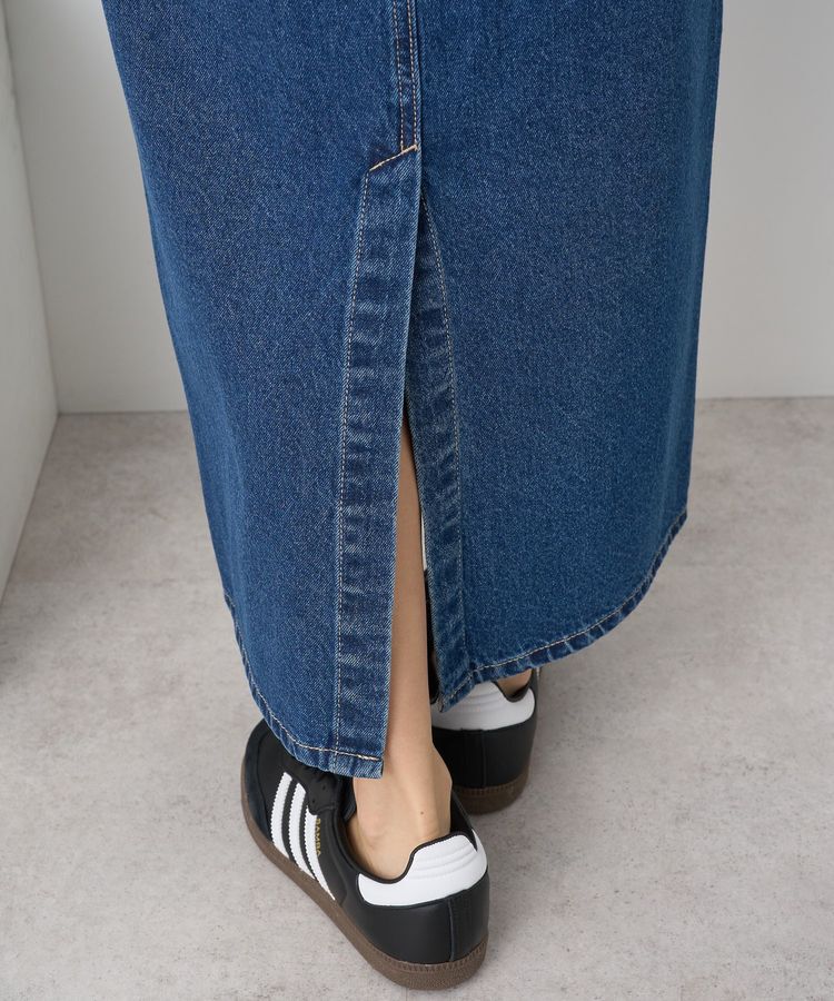 earth music&ecology「ナローデニムスカート」|タイト|