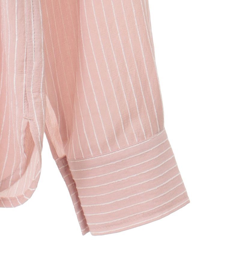 earth music&ecology「SET2点起毛ストライプシャツ+バルーンビスチェ」|シャツ・ブラウス|