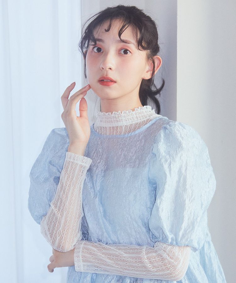 earth music&ecology「シアージャガードペプラムチュニック」|チュニック|