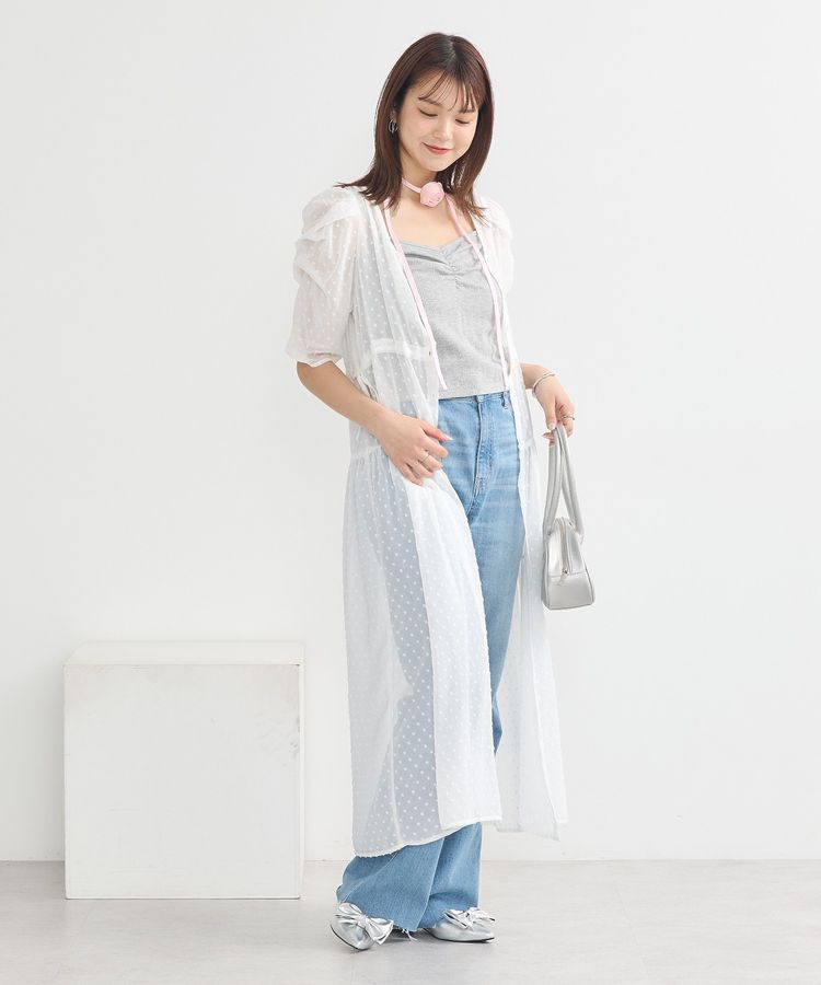 earth music&ecology「SET2点ローズモチーフチョーカー+キャミインナー」|インナー|