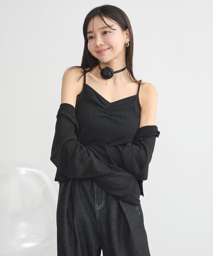 earth music&ecology「SET2点ローズモチーフチョーカー+キャミインナー」|インナー|