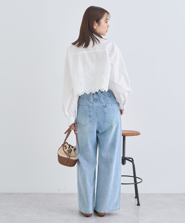 earth music&ecology「スカラップトリムシャツ」|シャツ・ブラウス|