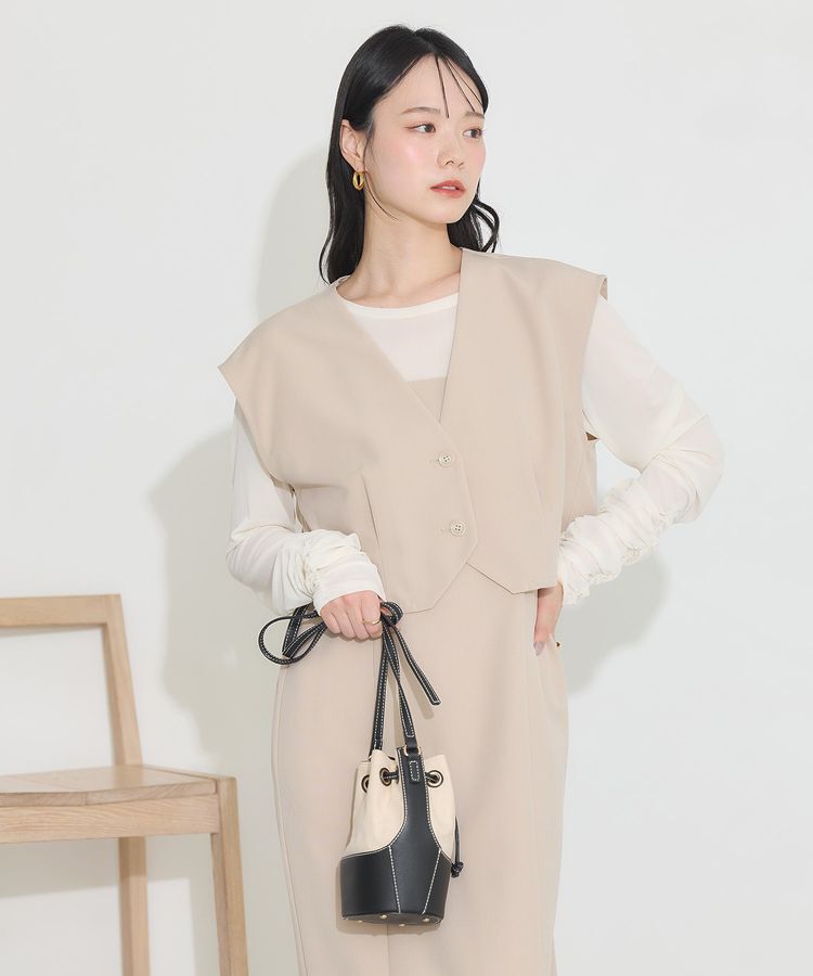 earth music&ecology「SET2点ベスト+キャミドレ」|ワンピース|