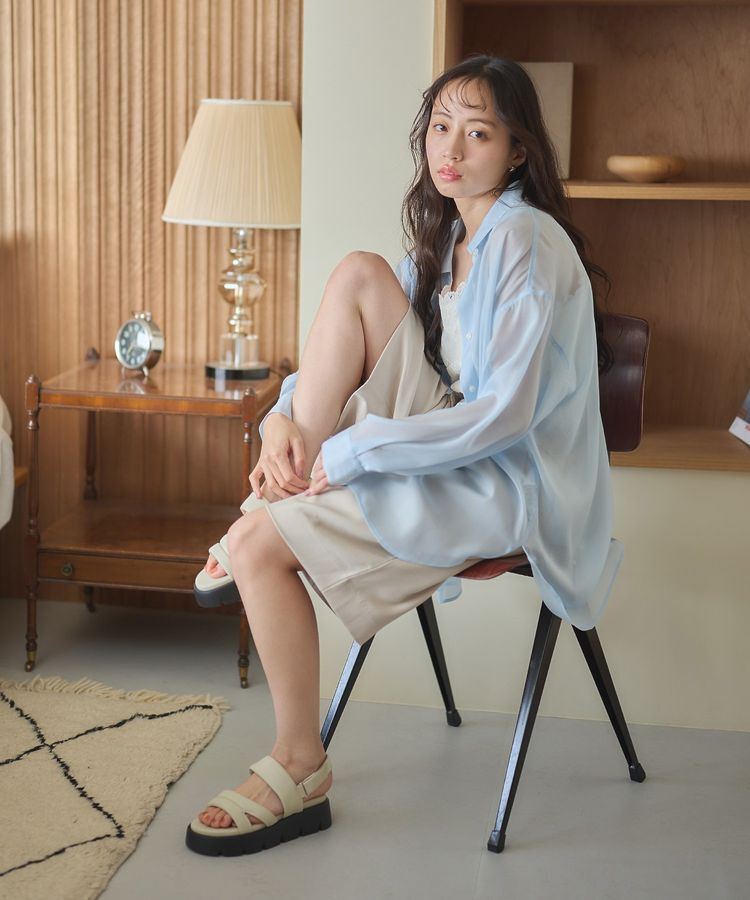 earth music&ecology「シアーシャツ」|シャツ・ブラウス|