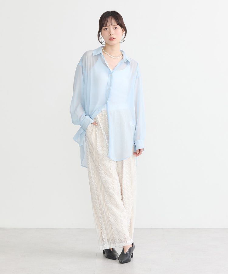 earth music&ecology「シアーシャツ」|シャツ・ブラウス|