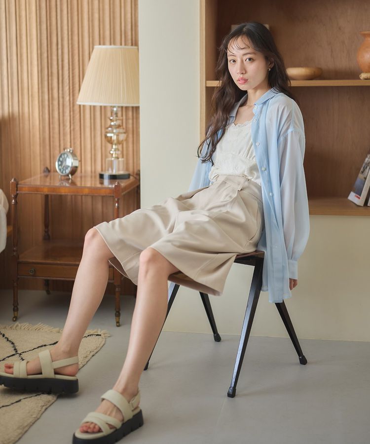 earth music&ecology「シアーシャツ」|シャツ・ブラウス|