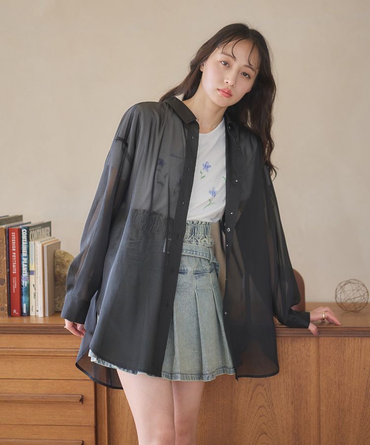 earth music&ecology「シアーシャツ」|シャツ・ブラウス|