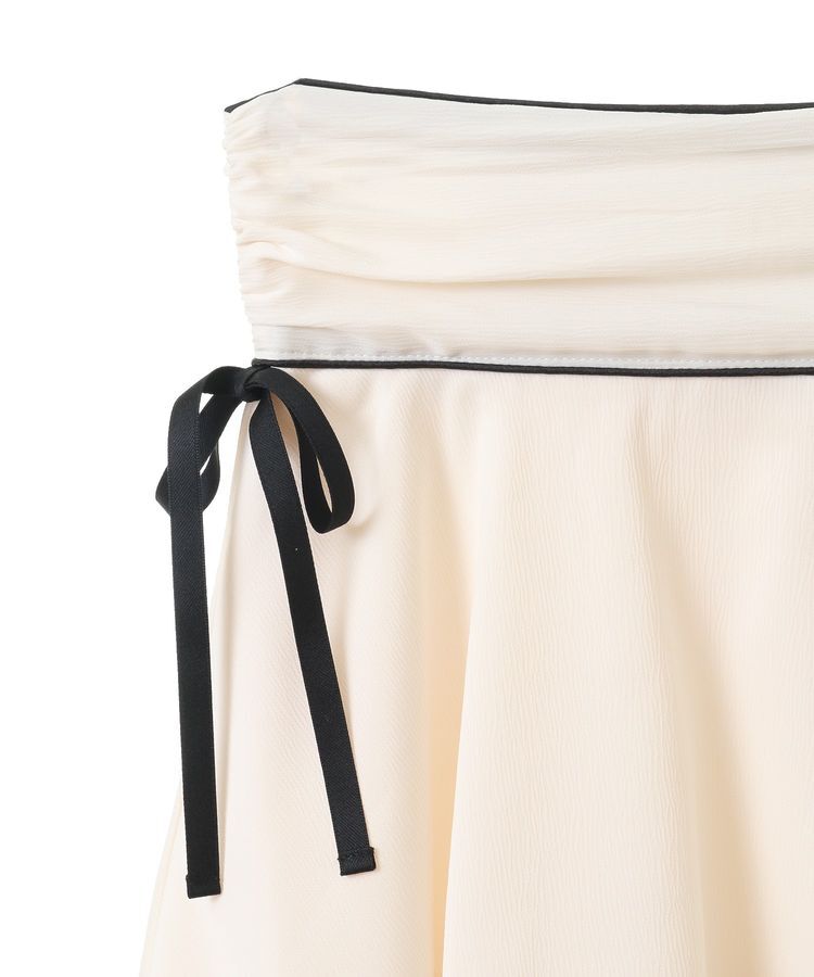 earth music&ecology「サイドリボンティアードスカート」|フレア|