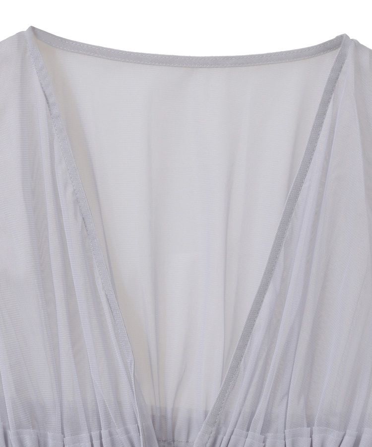 earth music&ecology「チュールドロストギャザーベスト」|ベスト・ジレ|