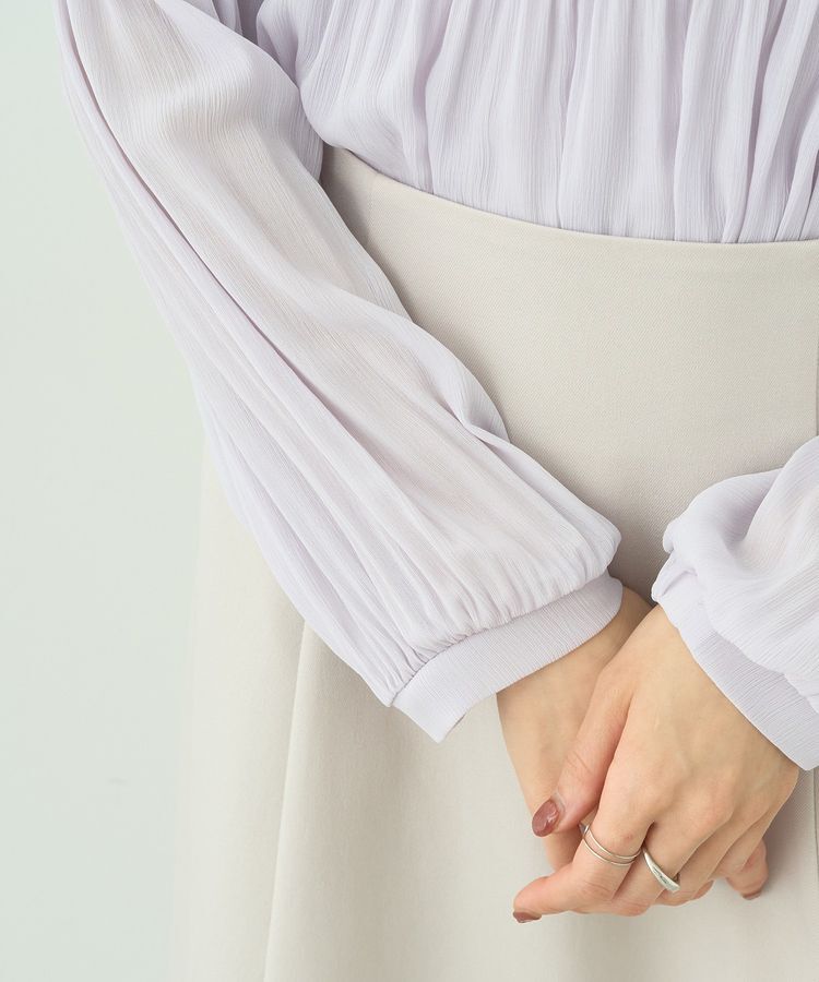 earth music&ecology「マジョリカプリーツブラウス」|シャツ・ブラウス|