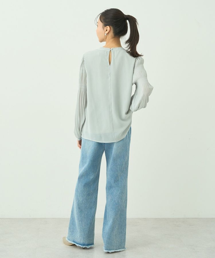 earth music&ecology「マジョリカプリーツブラウス」|シャツ・ブラウス|