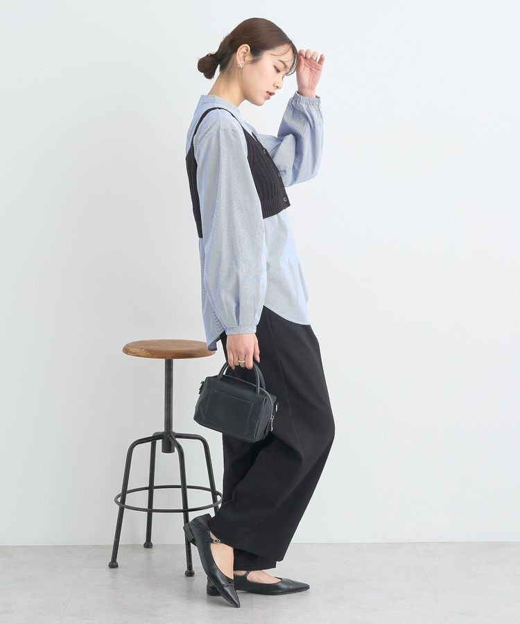 earth music&ecology「SET2点透かしニットビスチェ＋シャツ」|シャツ・ブラウス|