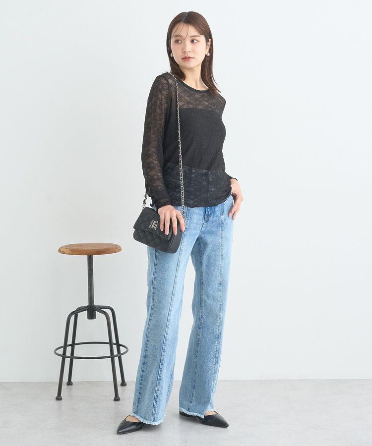 earth music&ecology「シアーレースプルオーバー」|Tシャツ・カットソー|