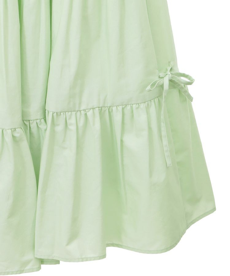 earth music&ecology「サイドリボンボリュームティアードスカート」|フレア|