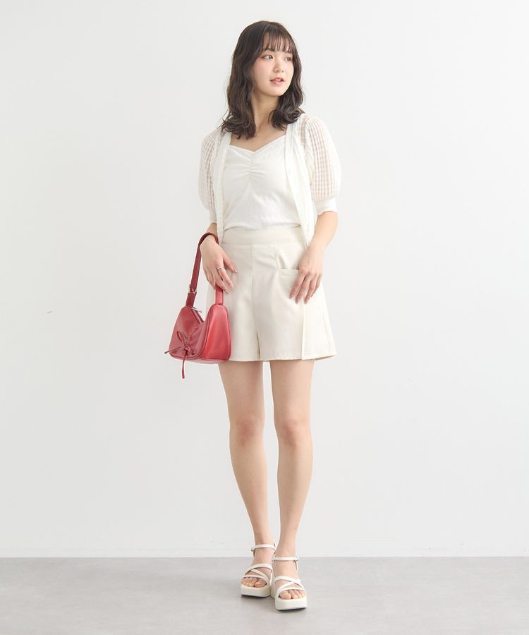 earth music&ecology「シアーチェックカーディガン」|カーディガン|