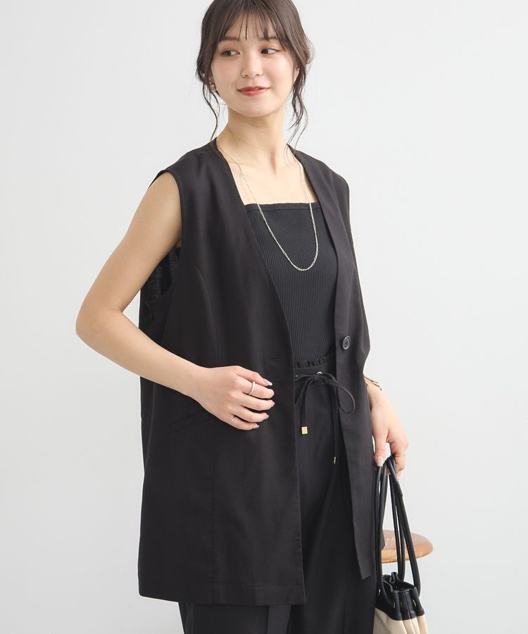 earth music&ecology「リラックスジレ / リネン混」|ベスト・ジレ|