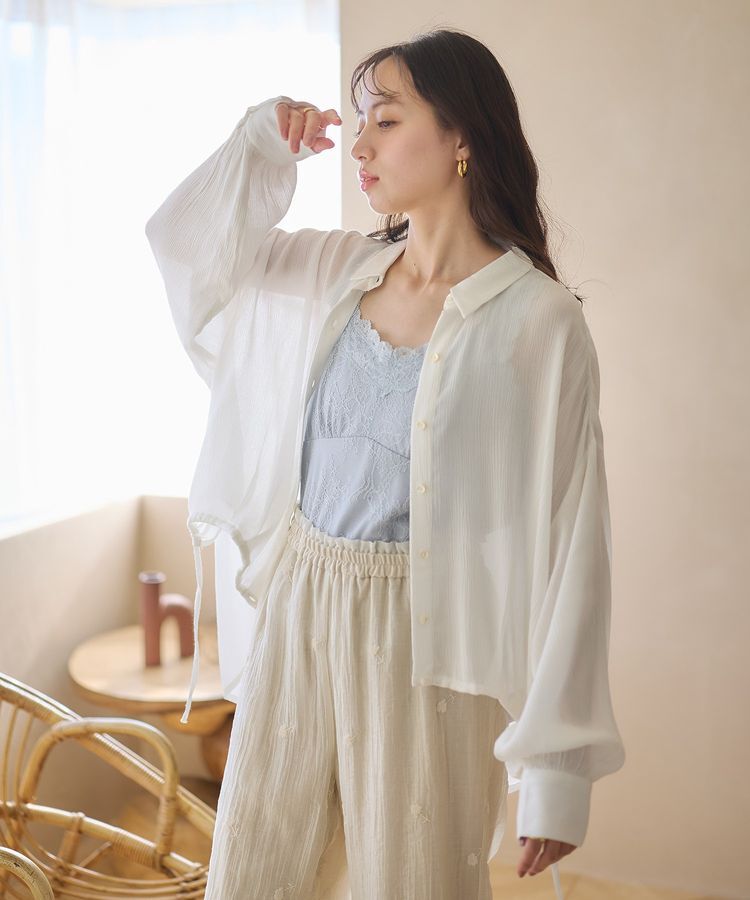 earth music&ecology「総レースキャミソール」|キャミソール|