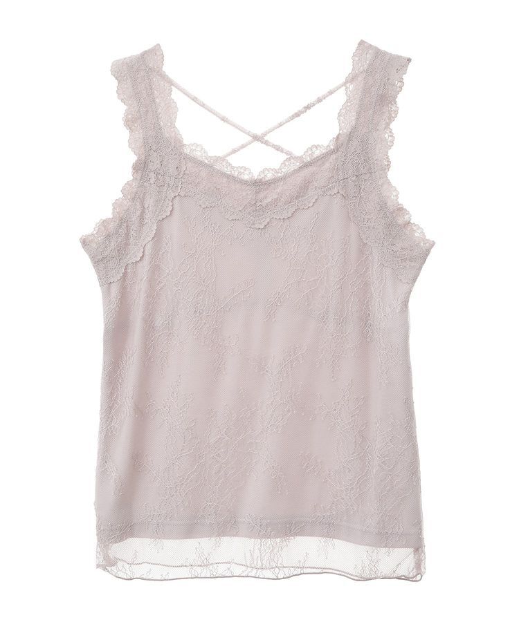 earth music&ecology「総レースキャミソール」|キャミソール|