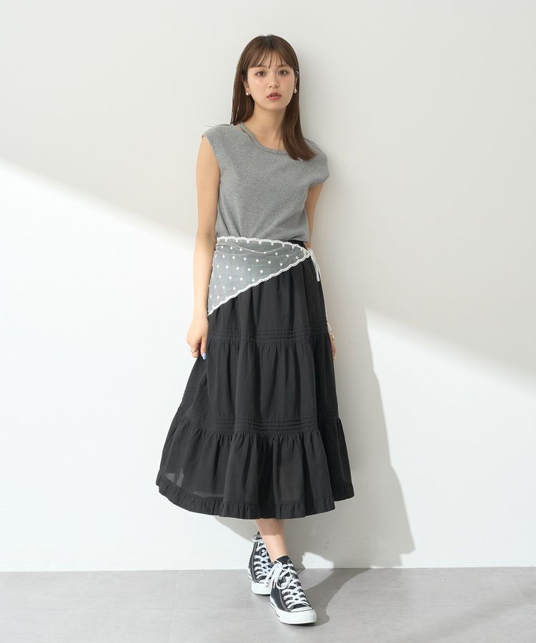 earth music&ecology「カットデザインフレンチスリーブプルオーバー」|Tシャツ・カットソー|