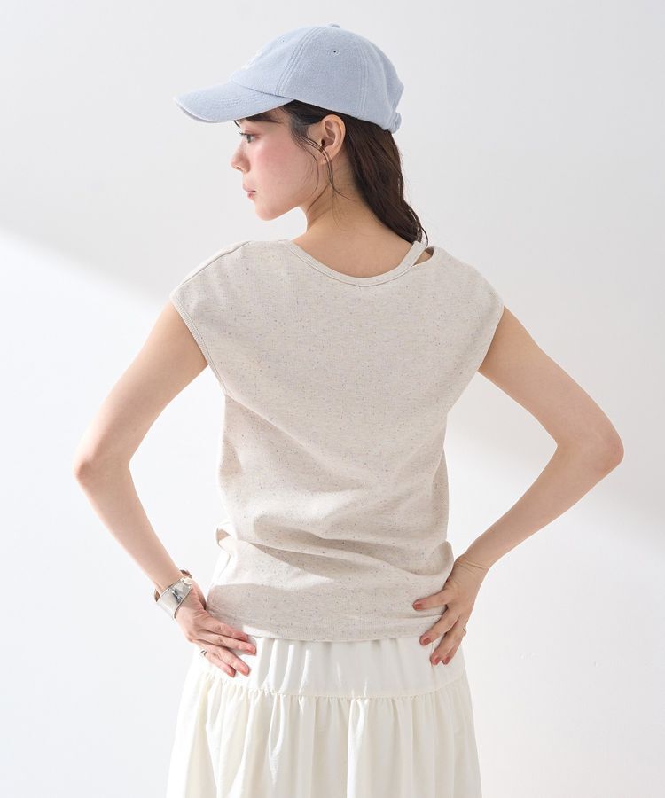 earth music&ecology「カットデザインフレンチスリーブプルオーバー」|Tシャツ・カットソー|