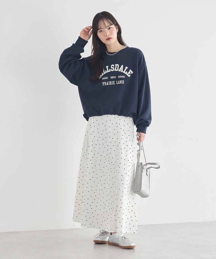 earth music&ecology「サテンフレアスカート」|フレア|