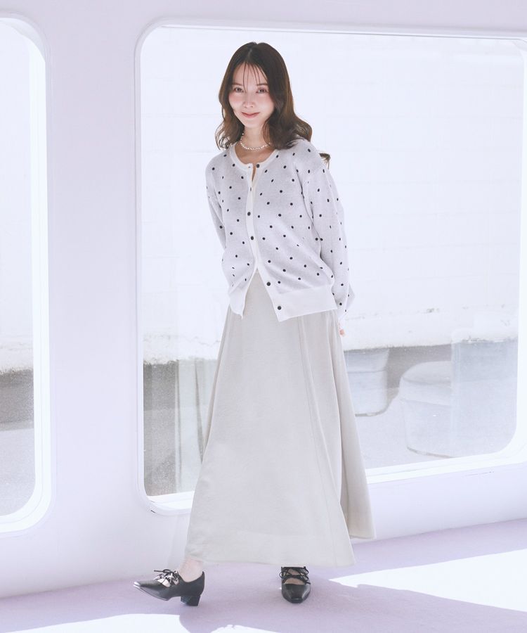 earth music&ecology「サテンフレアスカート」|フレア|