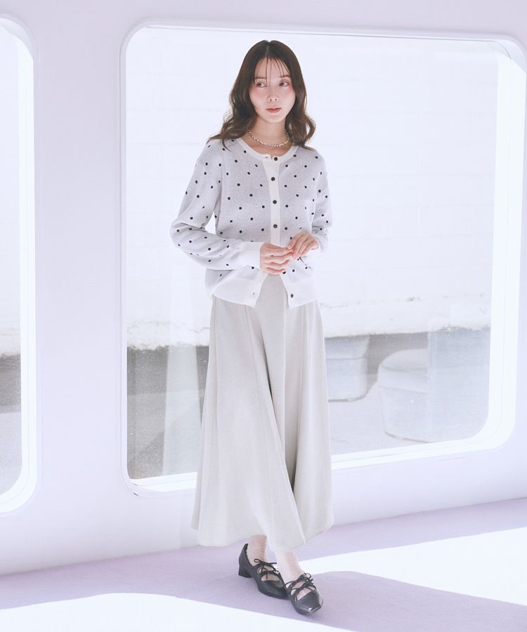 earth music&ecology「サテンフレアスカート」|フレア|