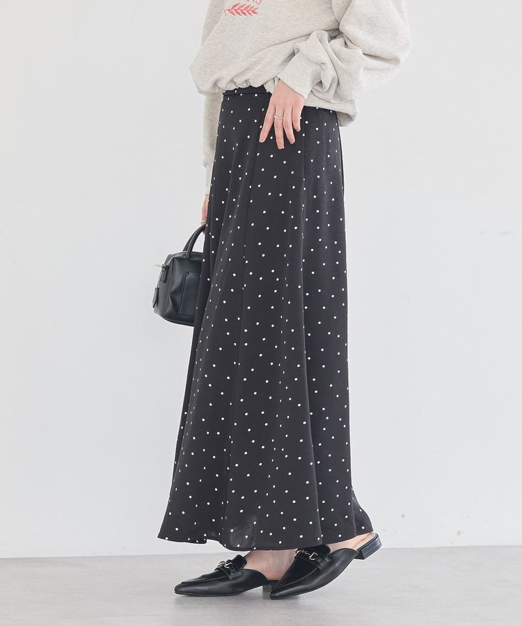 earth music&ecology「サテンフレアスカート」|フレア|