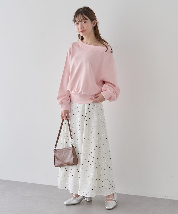 earth music&ecology「サテンフレアスカート」|フレア|