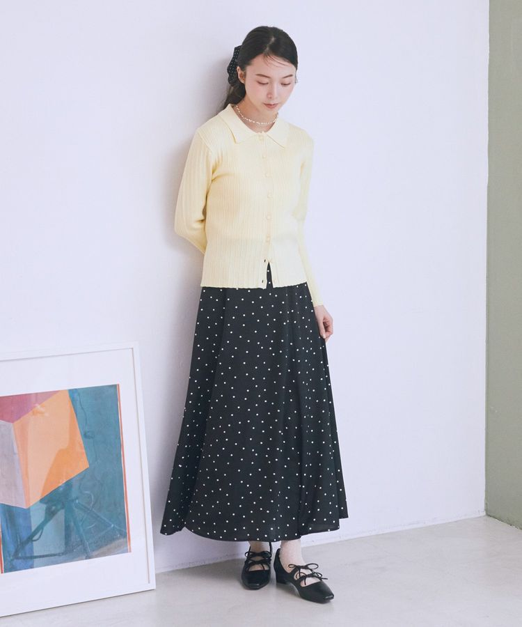 earth music&ecology「サテンフレアスカート」|フレア|