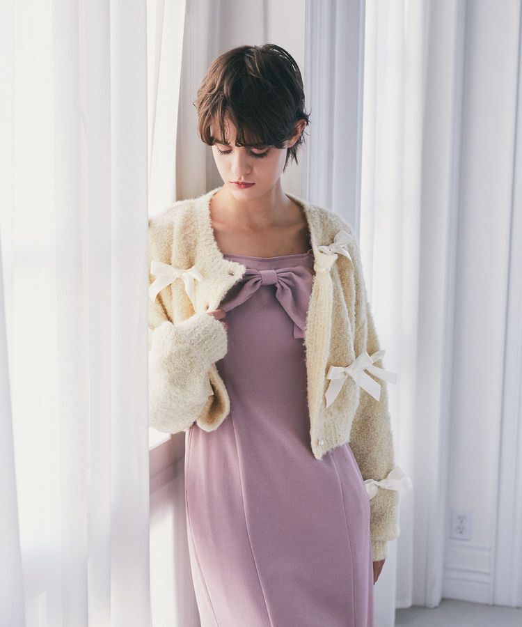 Maison de FLEUR Petite Robe「絆のリボンカーディガン」|カーディガン|