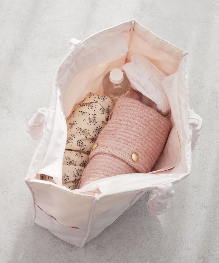 Maison de FLEUR「ギャザーハンドルキルティングキャリーオンバッグ」|トートバッグ|