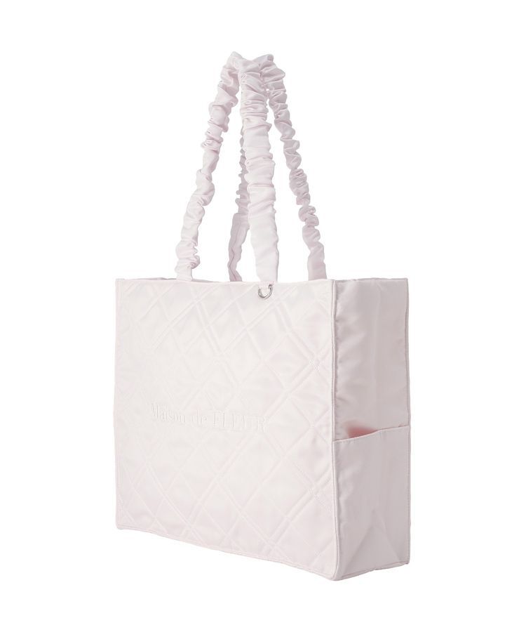 Maison de FLEUR「ギャザーハンドルキルティングキャリーオンバッグ」|トートバッグ|