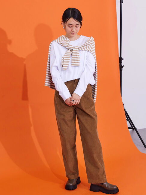  「コーデュロイワイドパンツ」|その他|